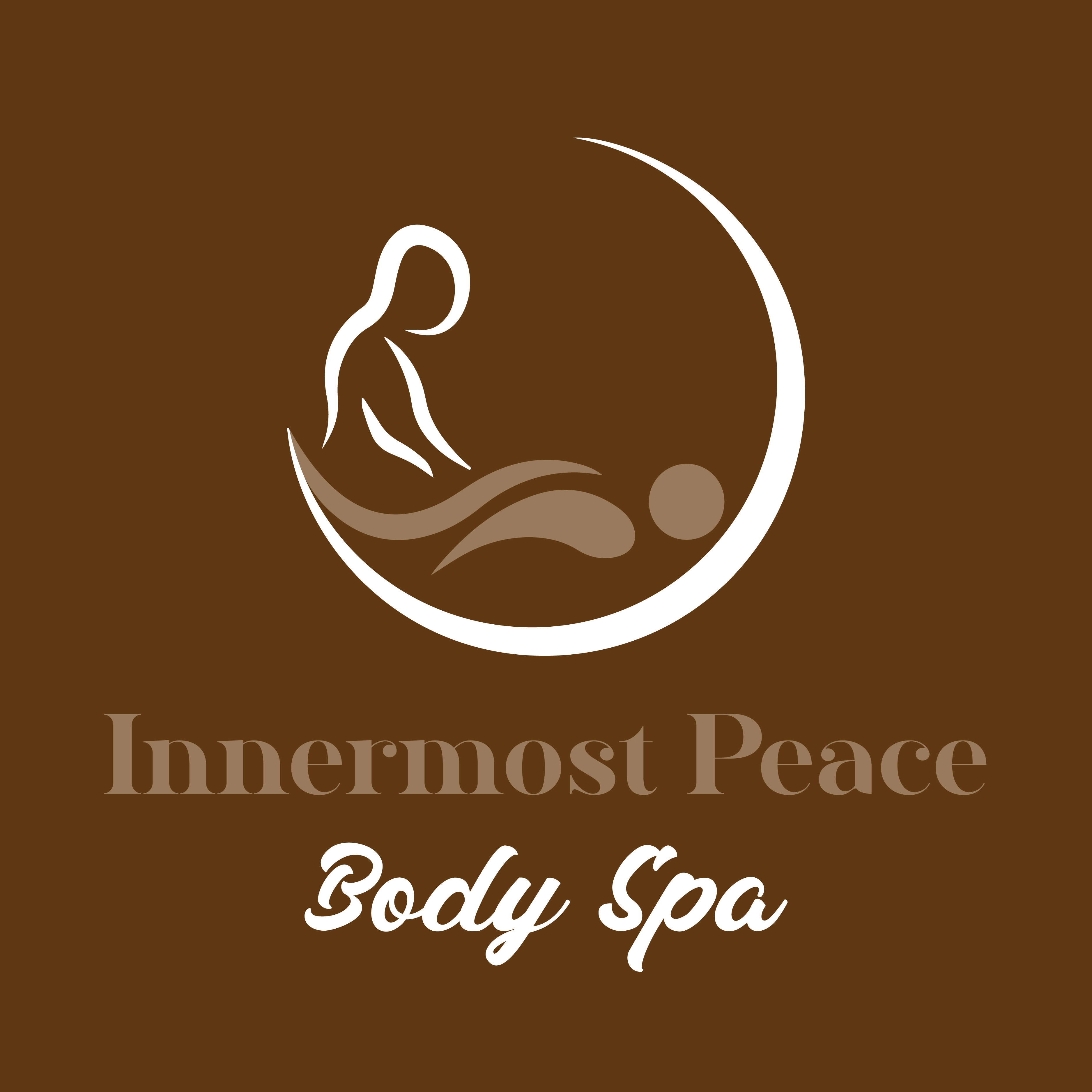Modern spa interior with brown and beige aesthetic
